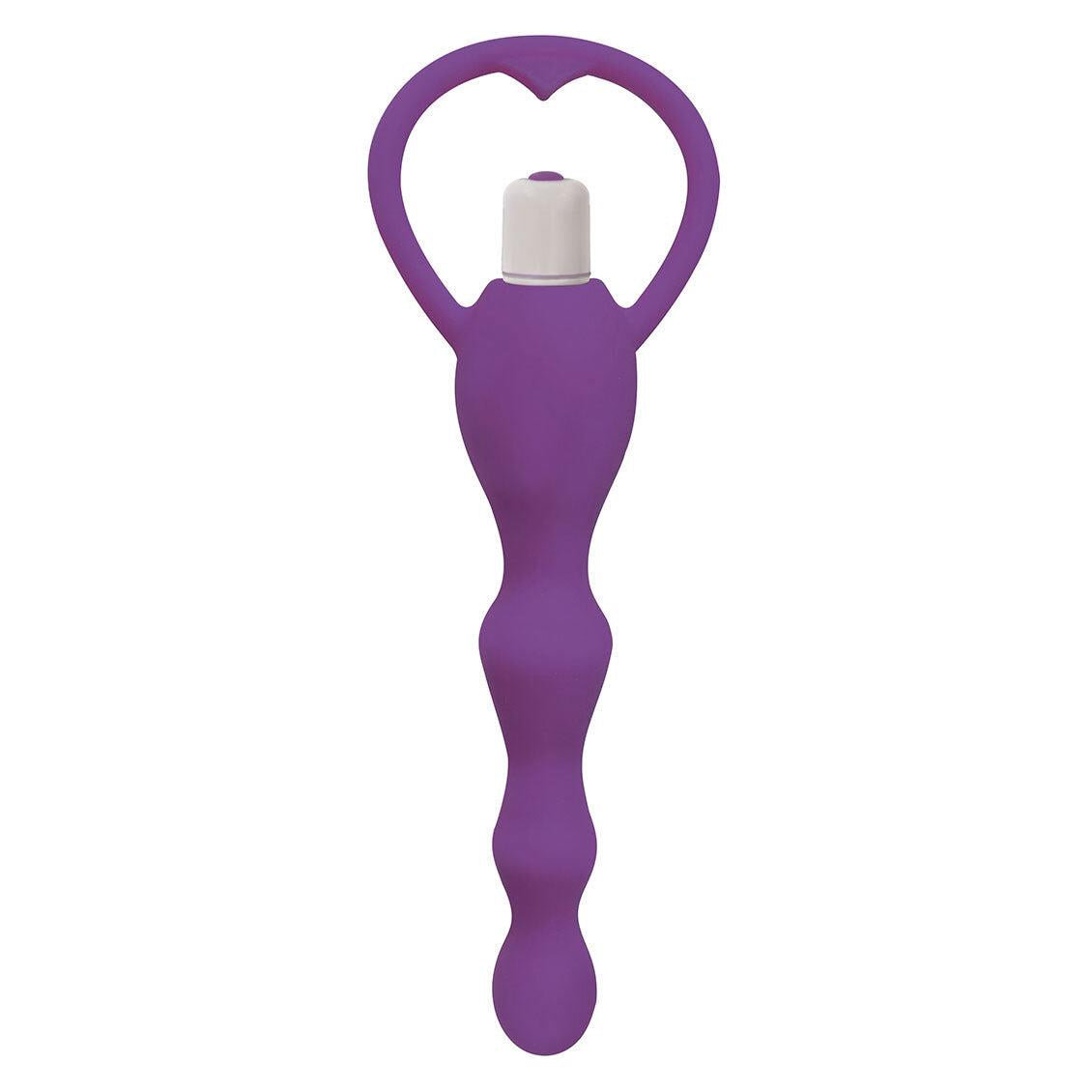 Rump Shaker 3X Vibrating Silicone Anal Plug – Purple