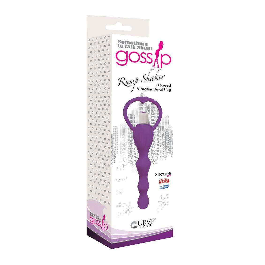 Rump Shaker 3X Vibrating Silicone Anal Plug – Purple