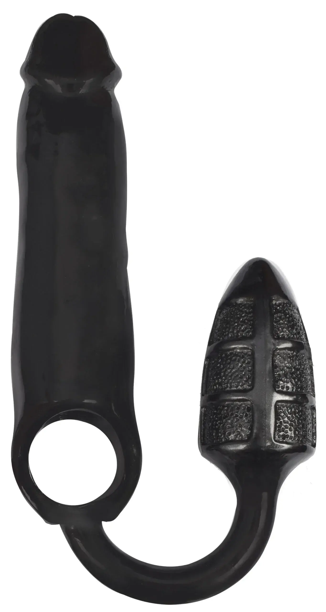 XXXPander Sheath with Double Textured Plug – Black