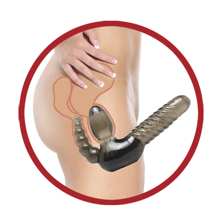 Fetish Fantasy Series Strapless Dildo Strap On With Anal Beads - Image 2