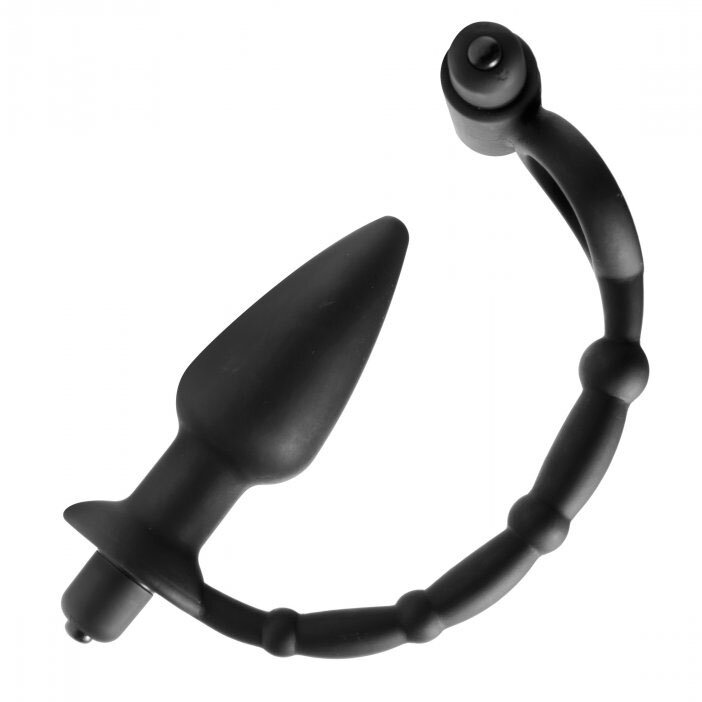 Master Series Viaticus Dual Cock Ring And Anal Plug Vibrator - Image 3