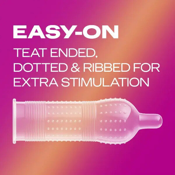 Durex Pleasure Me Ribbed And Dotted Condoms 12 Pack - Image 2