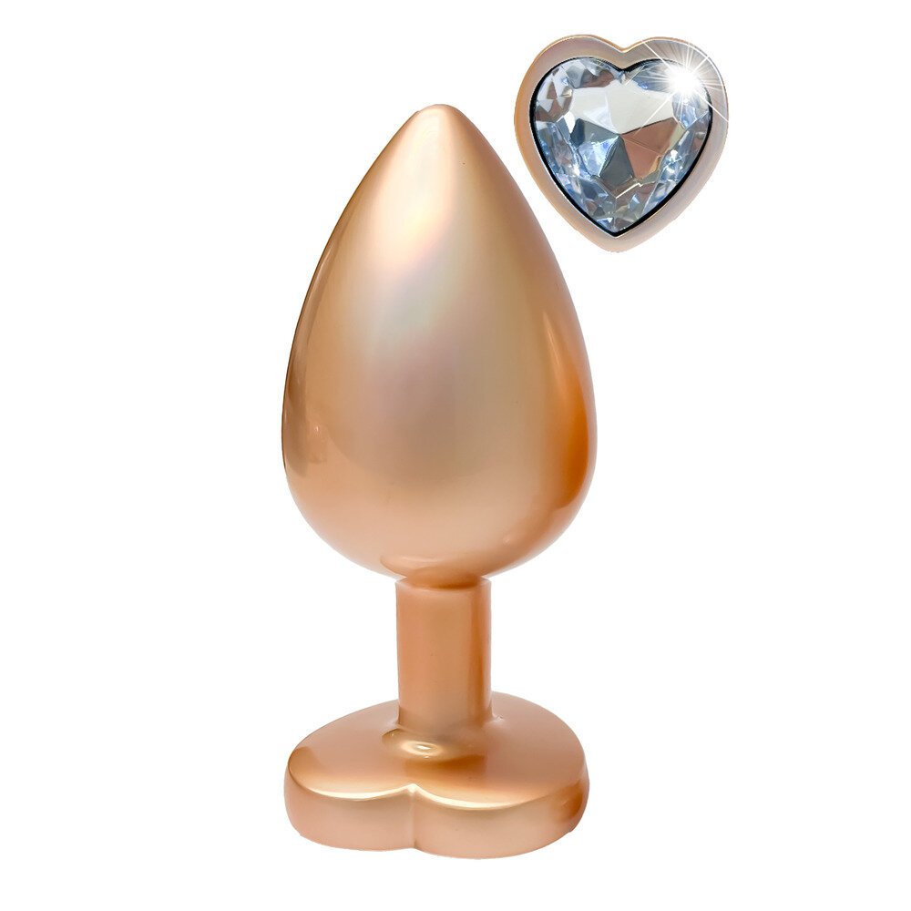 Gleaming Love Pearl Gold Butt Plug Large - Image 2