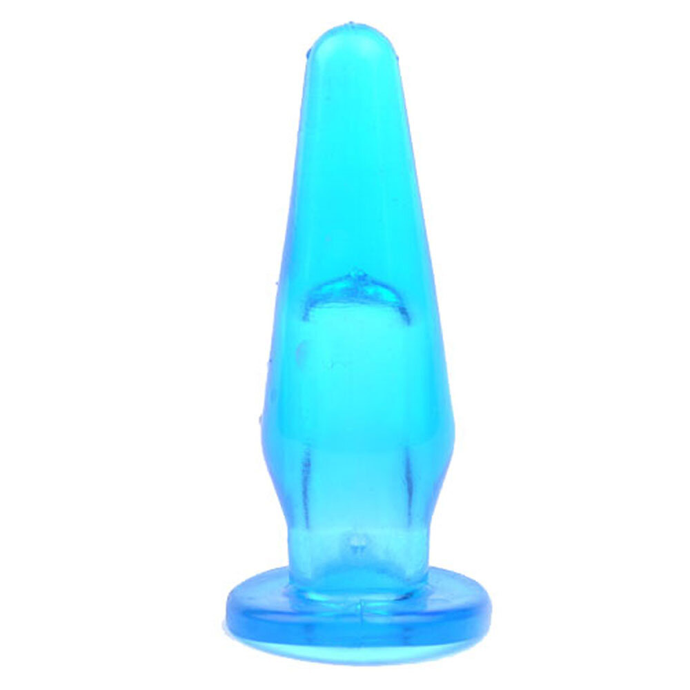 Mini Butt Plug With Finger Hole Blue - Image 2