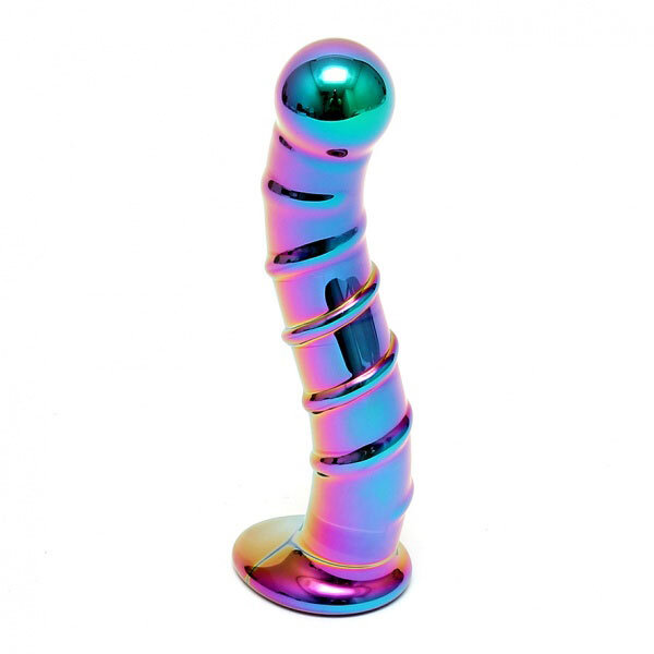 Sensual Multi Coloured Glass Nikita Dildo - Image 2